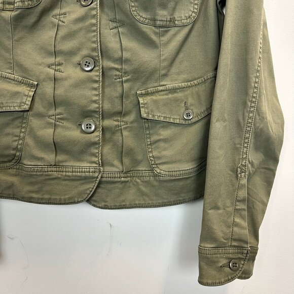 Lucky Brand Women's Military Utility Jacket Medium Olive Green - Picture 7 of 11